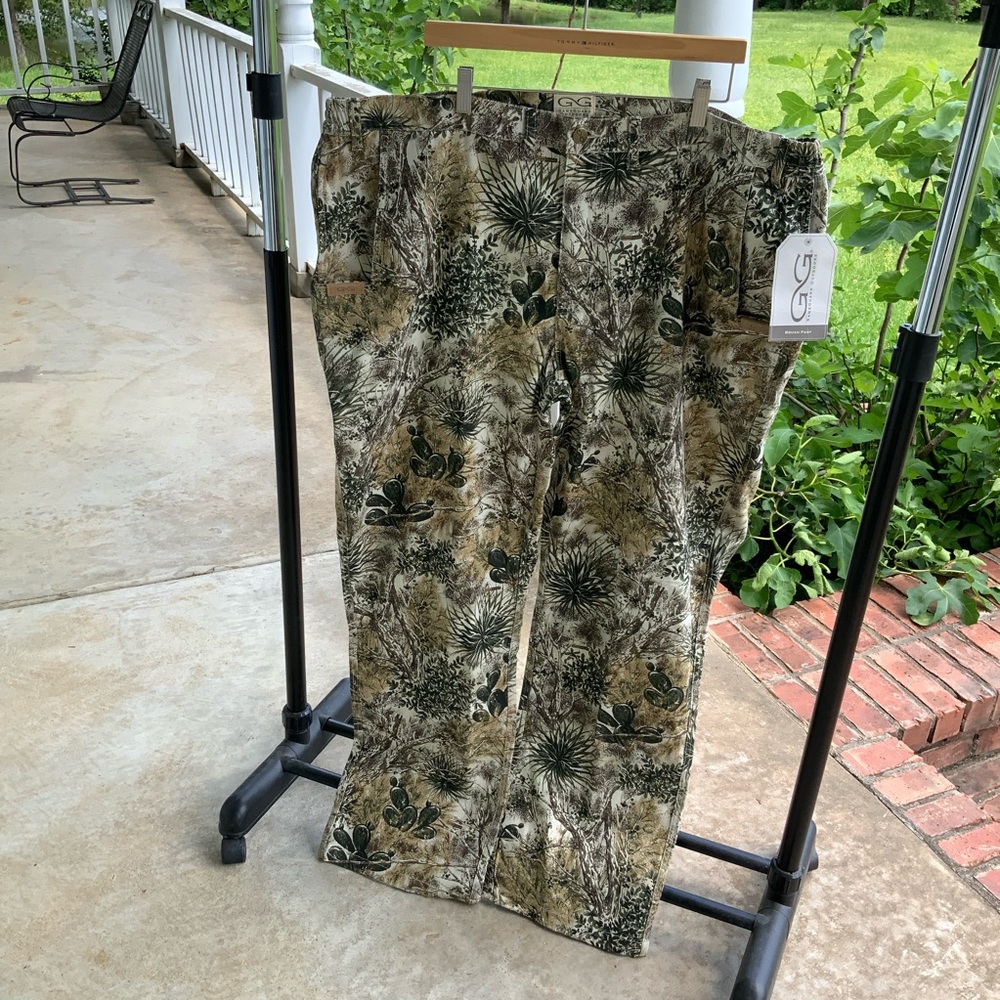 NWT GameGuard Outdoors Camo Brush Pant Mens 3X HUNTING FISHING OUTDOORS